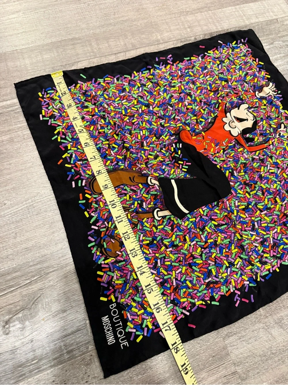 Moschino Boutique Larioseta Silk Scarf Olive Oyl - Picture 3 of 8